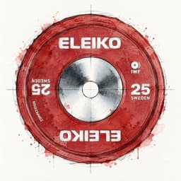 Ink and watercolor Eleiko plate